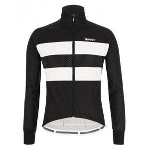 SANTINI Cyklistická zateplená bunda - COLORE BENGAL WINTER - černá L
