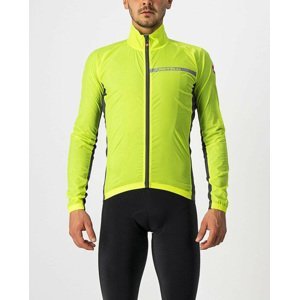 CASTELLI Cyklistická větruodolná bunda - SQUADRA STRECH - žlutá XL