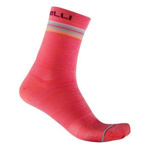 CASTELLI Cyklistické ponožky klasické - GO 15 LADY - růžová S-M
