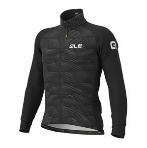ALÉ Cyklistická zateplená bunda - SOLID SHARP WINTER - šedá/černá 3XL