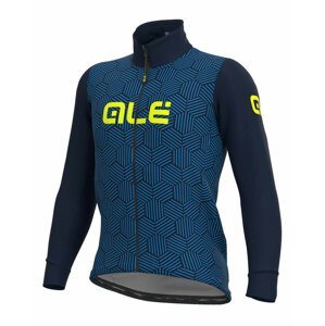 ALÉ Cyklistická zateplená bunda - SOLID CROSS - modrá 2XL