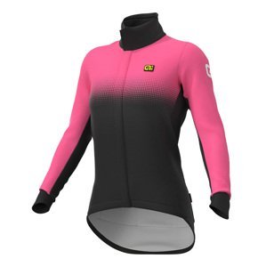 ALÉ Cyklistická zateplená bunda - PR-S GRADIENT LADY - černá/růžová