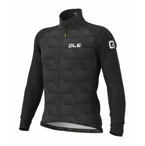 ALÉ Cyklistická zateplená bunda - SOLID SHARP WINTER - černá/šedá 5XL