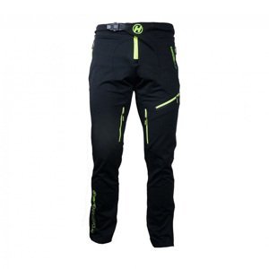 HAVEN Cyklistické kalhoty dlouhé bez laclu - ENERGIZER POLAR - černá/zelená XL