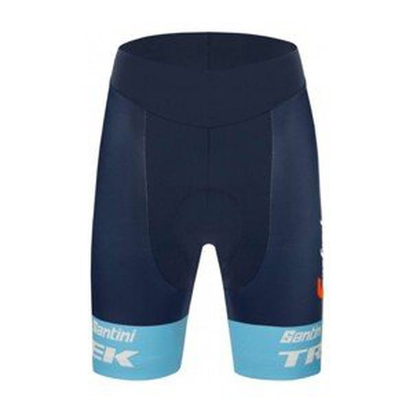 SANTINI Cyklistické kalhoty krátké bez laclu - TREK SEGAFREDO 2022 LADY FAN LINE - modrá