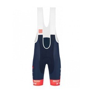 SANTINI Cyklistické kalhoty krátké s laclem - ORIGINAL kalhoty - růžová/modrá/červená/bílá M