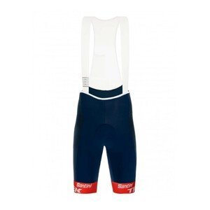 SANTINI Cyklistické kalhoty krátké s laclem - ORIGINAL kalhoty - modrá/červená 3XL