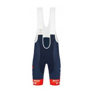 SANTINI Cyklistické kalhoty krátké s laclem - ORIGINAL kalhoty - modrá/bílá/červená S