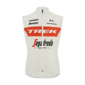 SANTINI Cyklistická vesta - TREK SEGAFREDO 2022 - červená/bílá XL