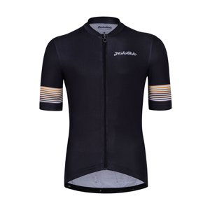HOLOKOLO Cyklistický dres s krátkým rukávem - RAINBOW - černá L