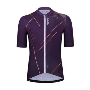 HOLOKOLO Cyklistický dres s krátkým rukávem - SPARKLE - fialová M
