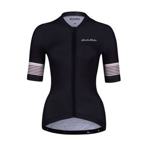 HOLOKOLO Cyklistický dres s krátkým rukávem - RAINBOW LADY - černá M