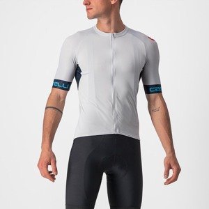 CASTELLI Cyklistický dres s krátkým rukávem - ENTRATA VI - modrá/šedá XL