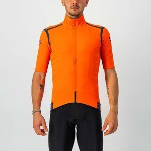 CASTELLI Cyklistický dres s krátkým rukávem - GABBA ROS - modrá/oranžová 3XL
