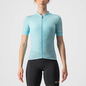CASTELLI Cyklistický dres s krátkým rukávem - PROMESSA J. LADY - světle modrá S