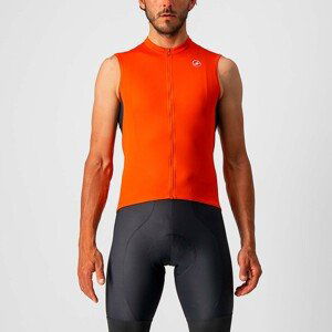 CASTELLI Cyklistický dres bez rukávů - ENTRATA VI - šedá/oranžová 2XL