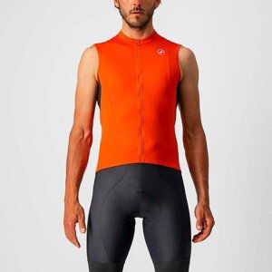 CASTELLI Cyklistický dres bez rukávů - ENTRATA VI - šedá/oranžová L