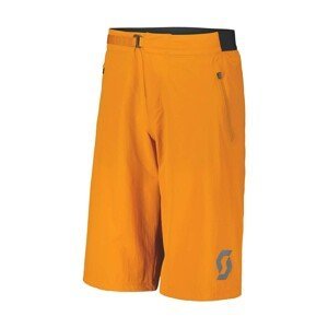 SCOTT Cyklistické kalhoty krátké bez laclu - TRAIL VERTIC - oranžová 2XL