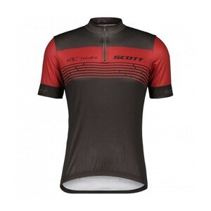 SCOTT Cyklistický dres s krátkým rukávem - SCOTT RC TEAM 20 SS - červená/černá