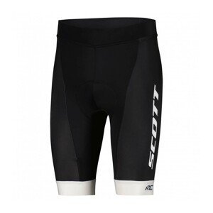 SCOTT Cyklistické kalhoty krátké bez laclu - RC TEAM ++ 2022 - černá/bílá