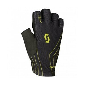 SCOTT Cyklistické rukavice krátkoprsté - RC TEAM LF 2022 - žlutá/černá S