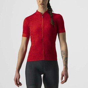 CASTELLI Cyklistický dres s krátkým rukávem - PROMESSA J. LADY - červená L