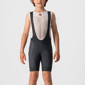 CASTELLI Cyklistické kalhoty krátké s laclem - COMPETIZION KIDS - černá 6Y
