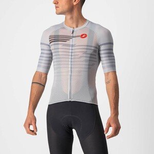 CASTELLI Cyklistický dres s krátkým rukávem - CLIMBER'S 3.0 - šedá/stříbrná S