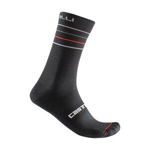 CASTELLI Cyklistické ponožky klasické - ENDURANCE 15 - černá L-XL