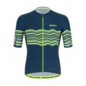 SANTINI Cyklistický dres s krátkým rukávem - TONO PROFILO - zelená 3XL
