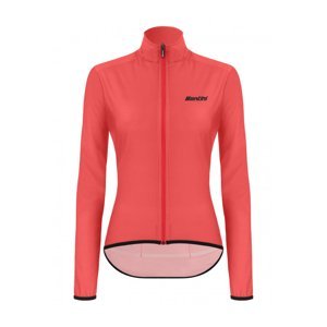 SANTINI Cyklistická větruodolná bunda - NEBULA PURO LADY - růžová XL