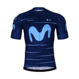 BONAVELO Cyklistický dres s krátkým rukávem - MOVISTAR 2022 - modrá M