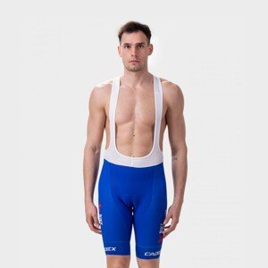 ALÉ Cyklistické kalhoty krátké s laclem - BIKE EXCHANGE 2022 - modrá/bílá 3XL
