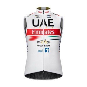 GOBIK Cyklistická vesta - UAE 2022 PLUS 2.0 - bílá/červená 2XL