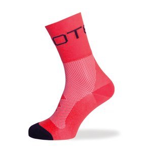 BIOTEX Cyklistické ponožky klasické - F. MESH - oranžová/červená 37-39