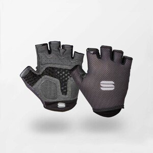 SPORTFUL Cyklistické rukavice krátkoprsté - AIR - černá/šedá M