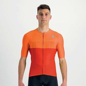 SPORTFUL Cyklistický dres s krátkým rukávem - LIGHT PRO - oranžová 3XL