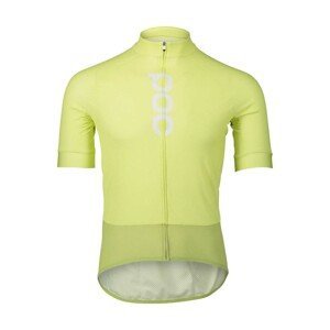 POC Cyklistický dres s krátkým rukávem - ESSENTIAL ROAD LOGO - žlutá M