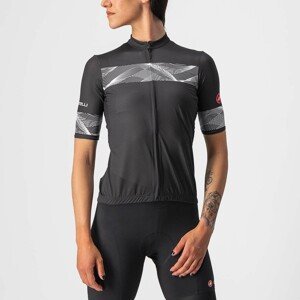 CASTELLI Cyklistický dres s krátkým rukávem - FENICE LADY - černá/bílá XL