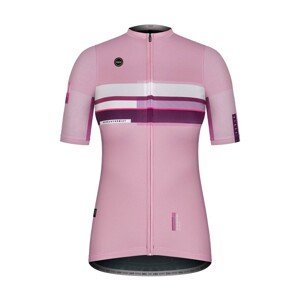 GOBIK Cyklistický dres s krátkým rukávem - STARK LAVENDER LADY - růžová/fialová/bordó XS