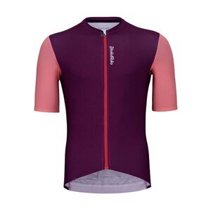 HOLOKOLO Cyklistický dres s krátkým rukávem - ENJOYABLE ELITE - fialová/růžová 2XL