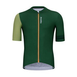 HOLOKOLO Cyklistický dres s krátkým rukávem - LUCKY ELITE - zelená 3XL