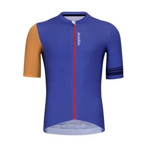 HOLOKOLO Cyklistický dres s krátkým rukávem - GREAT ELITE - oranžová/modrá L