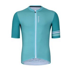 HOLOKOLO Cyklistický dres s krátkým rukávem - FRESH ELITE - světle modrá XL
