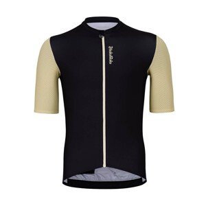 HOLOKOLO Cyklistický dres s krátkým rukávem - RELIABLE ELITE - černá/béžová 3XL