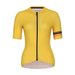 HOLOKOLO Cyklistický dres s krátkým rukávem - JOLLY ELITE LADY - žlutá XS