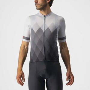 CASTELLI Cyklistický dres s krátkým rukávem - A TUTTA - bílá/šedá
