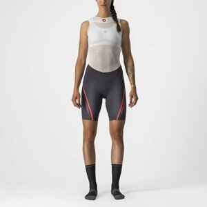 CASTELLI Cyklistické kalhoty krátké bez laclu - VELOCISSIMA 3 LADY - růžová/stříbrná/šedá XS