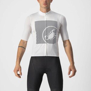 CASTELLI Cyklistický dres s krátkým rukávem - BAGARRE - ivory/bílá/modrá M