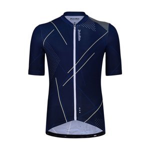 HOLOKOLO Cyklistický dres s krátkým rukávem - SPARKLE - modrá 3XL